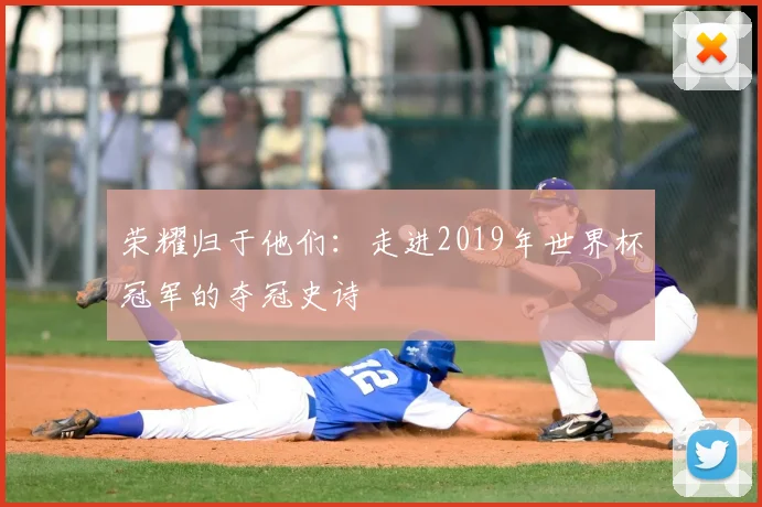 荣耀归于他们：走进2019年世界杯冠军的夺冠史诗