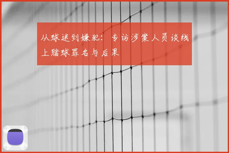 从球迷到嫌犯：专访涉案人员谈线上赌球罪名与后果